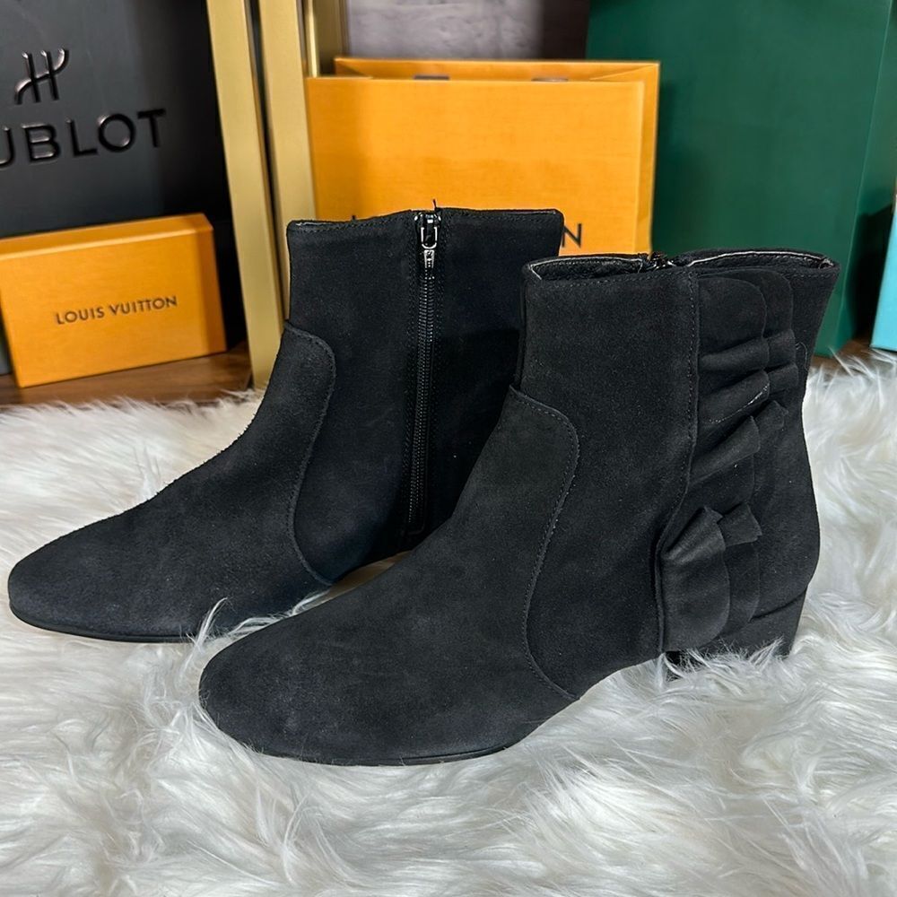 New suede ankle booties